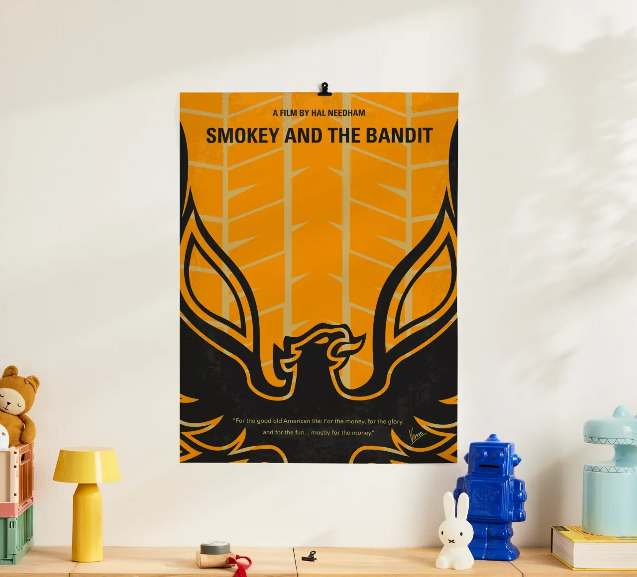 No398 My smokey and the bandits minimal movie poster poster da Chungkong