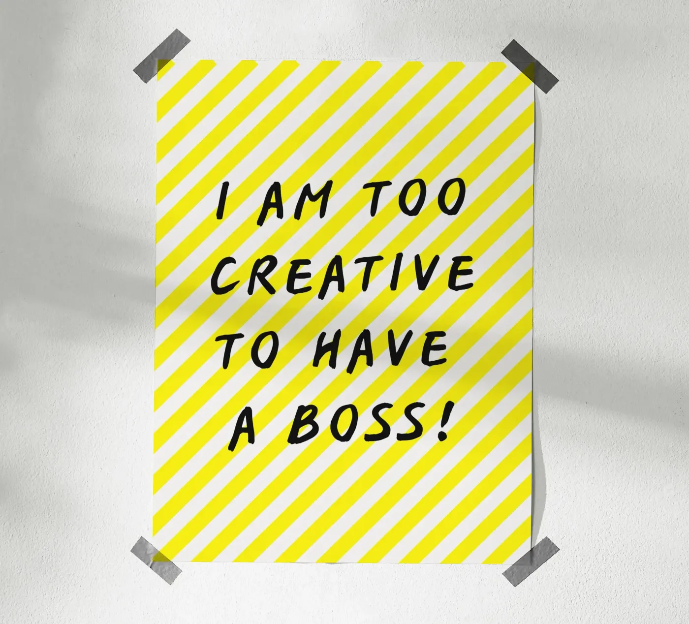 I´m too creative - Farbvarianten poster da Ohkimiko