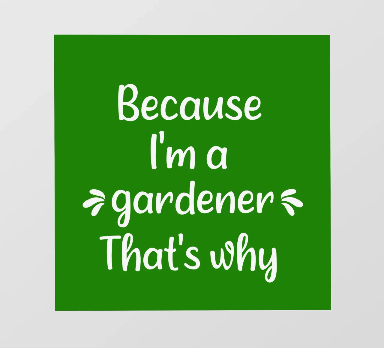 because I'm  gardener that's why telo in pvc da mygreenvalue