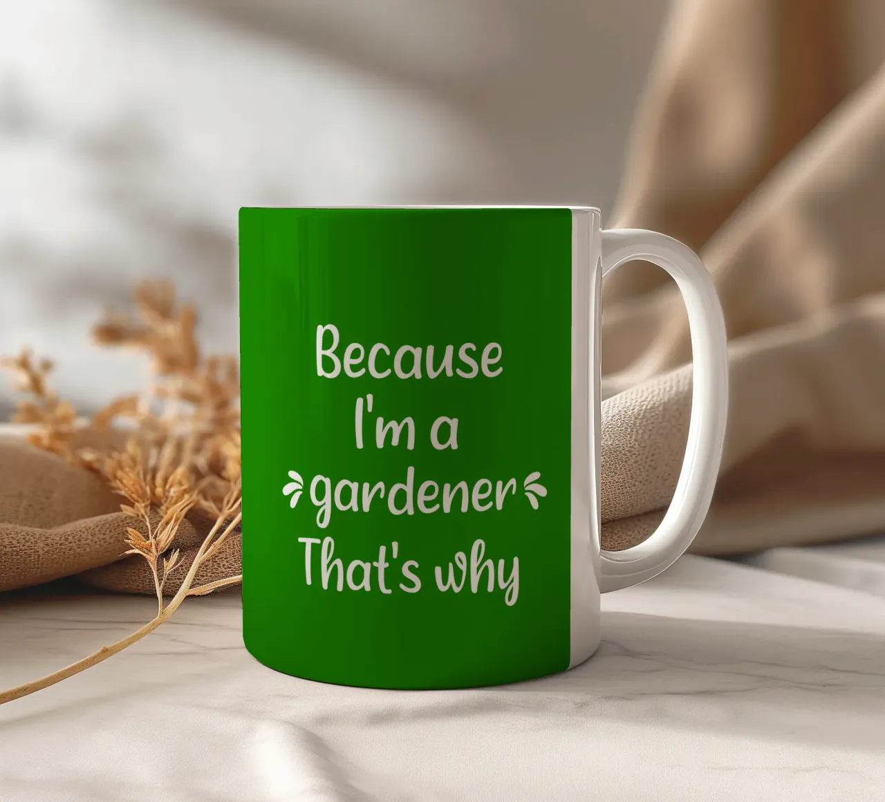 because I'm  gardener that's why tazza in ceramica da mygreenvalue