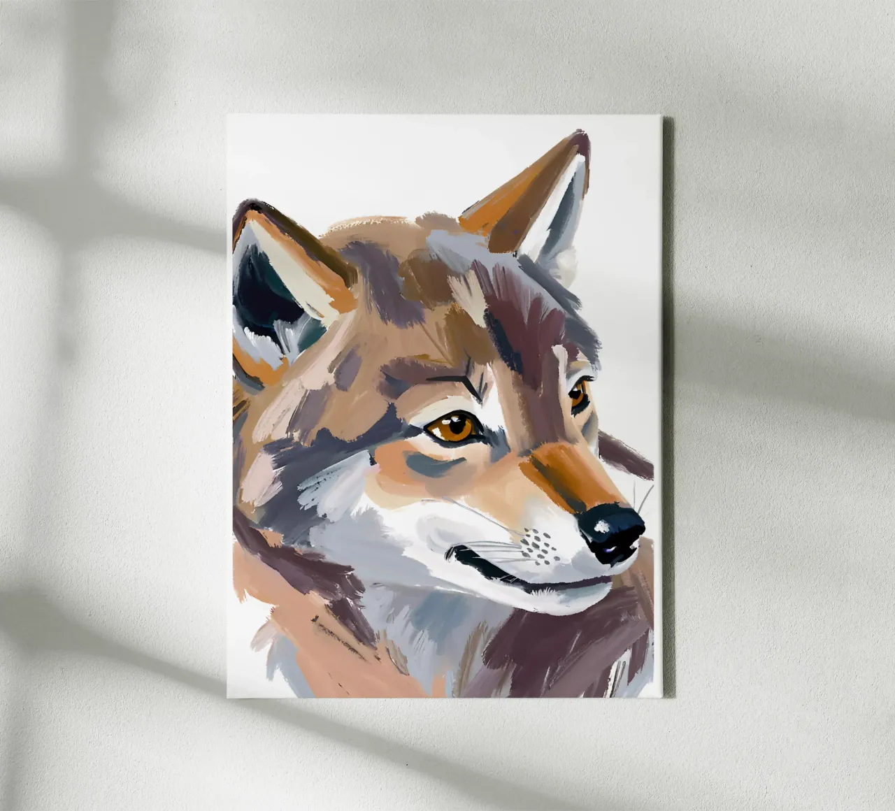 Kleiner Wolf tela con Cornice a cassetta da Ohkimiko