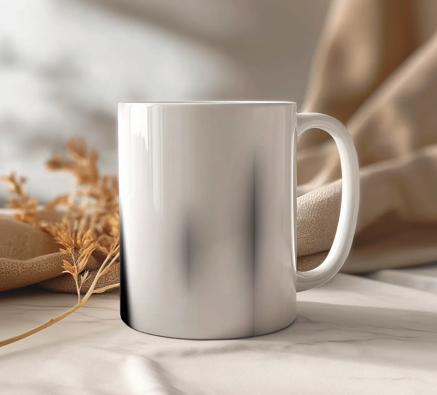 Foreground ceramic mug by Studio B