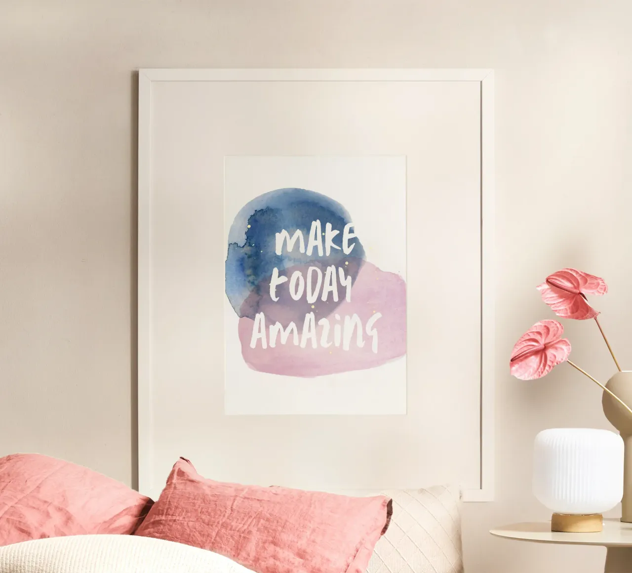make today amazing poster da Quotes on walls
