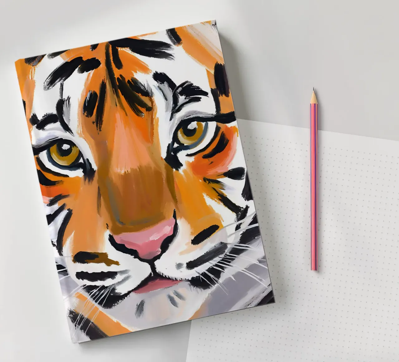 Tigergesicht notebook by Ohkimiko