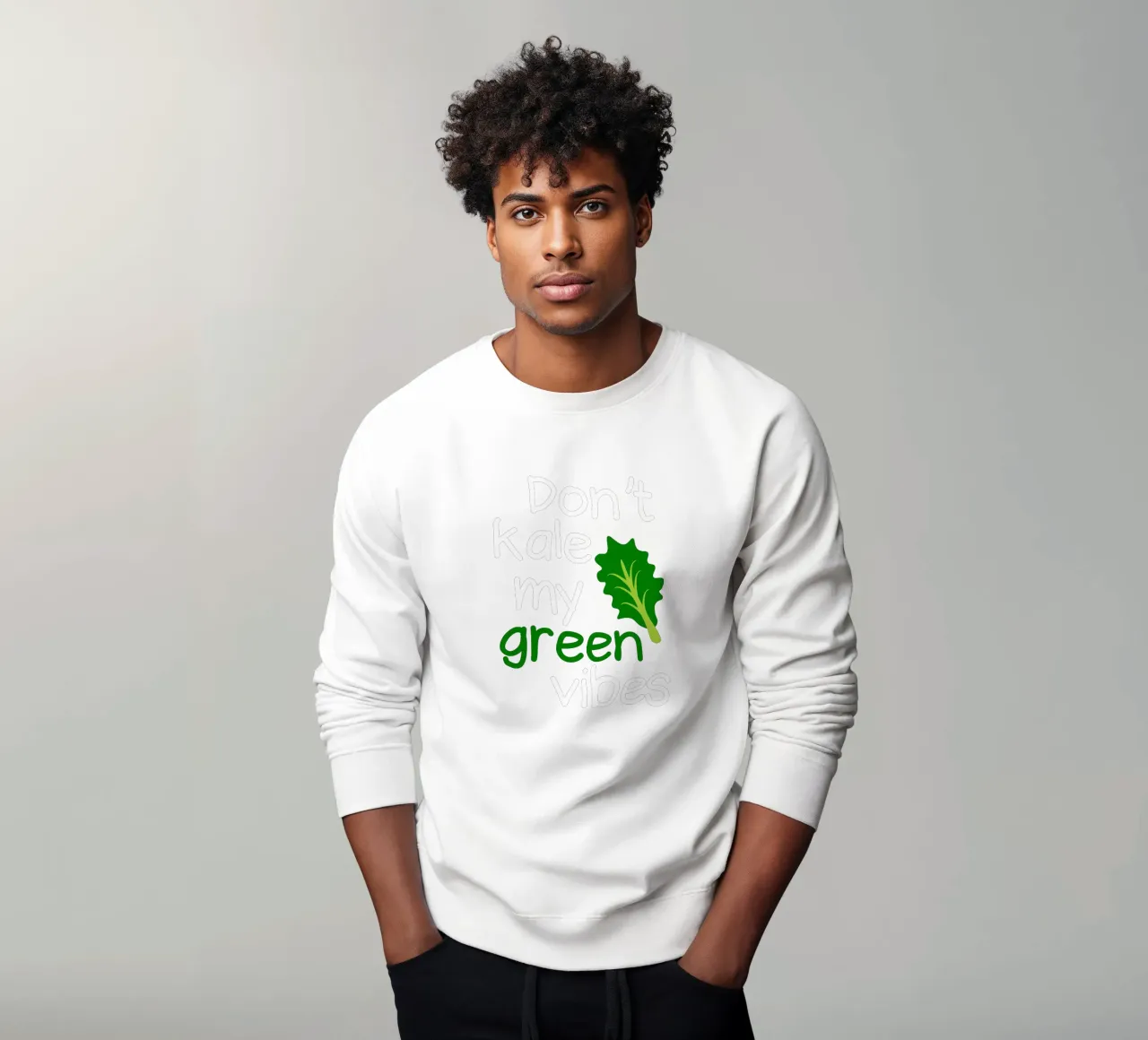 Don't kale my green vibes sudadera de mygreenvalue