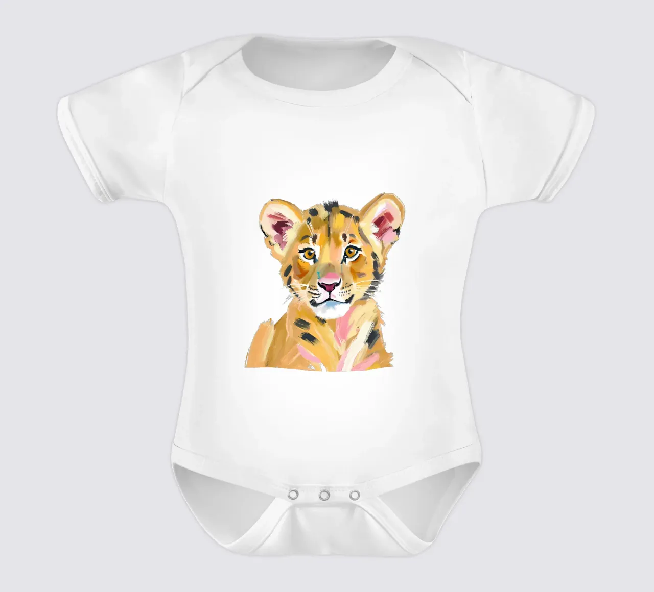 Kleiner Löwe body neonato maniche corte da Ohkimiko