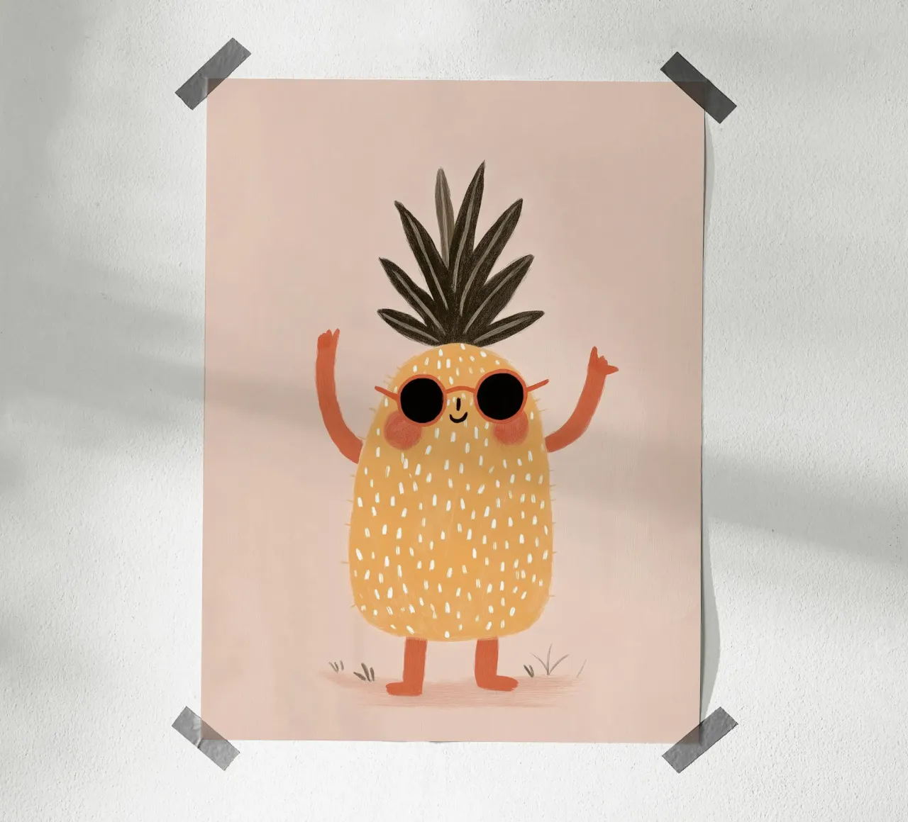 Cool Pineapple poster by Lille Verden