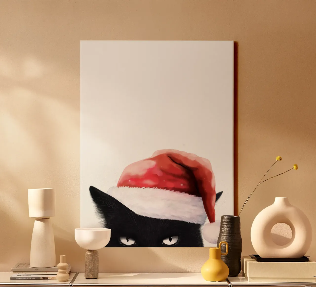 Bad Santa tela con Cornice a cassetta da valeriyakorenkova