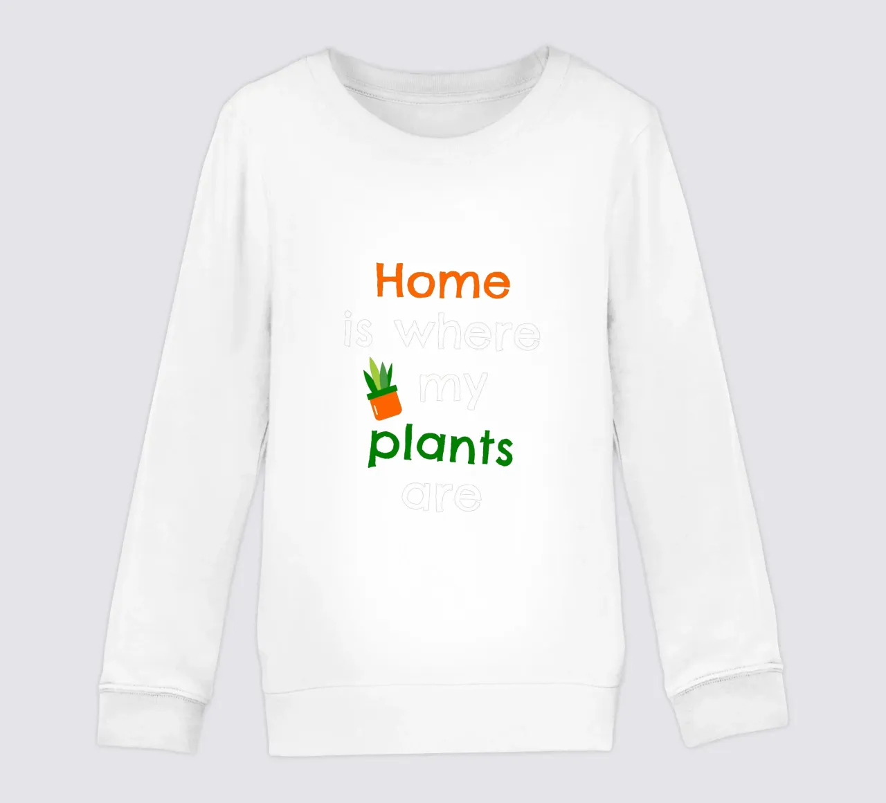Home is where my plants are felpa bambino da mygreenvalue