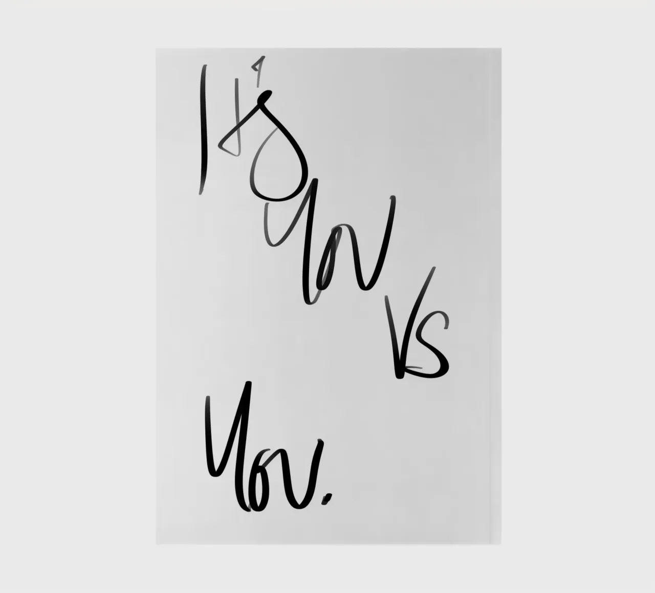 It's You Vs You notebook by Studio B