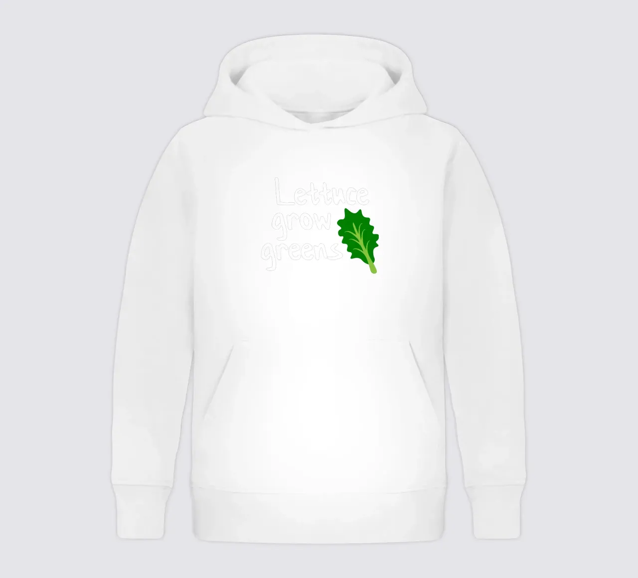 Lettuce grow greens kids hoodie by mygreenvalue