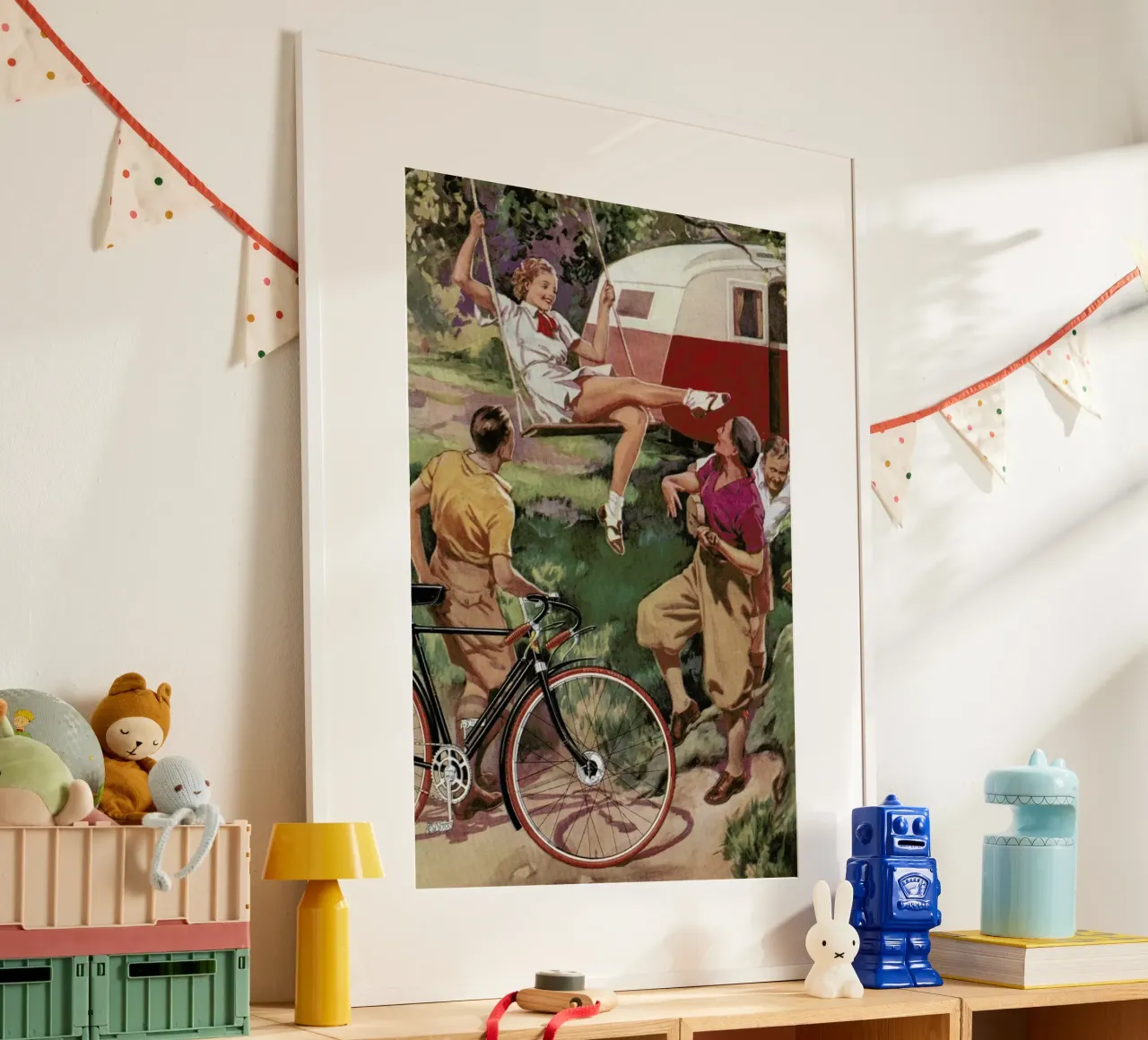 Cycling Caravan poster da Hemingway Design