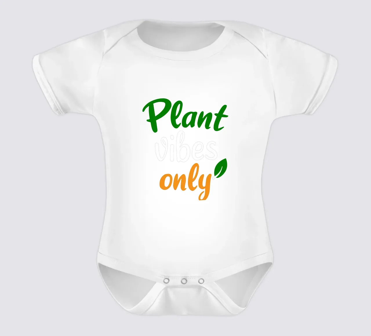Plant vibes only body neonato maniche corte da mygreenvalue