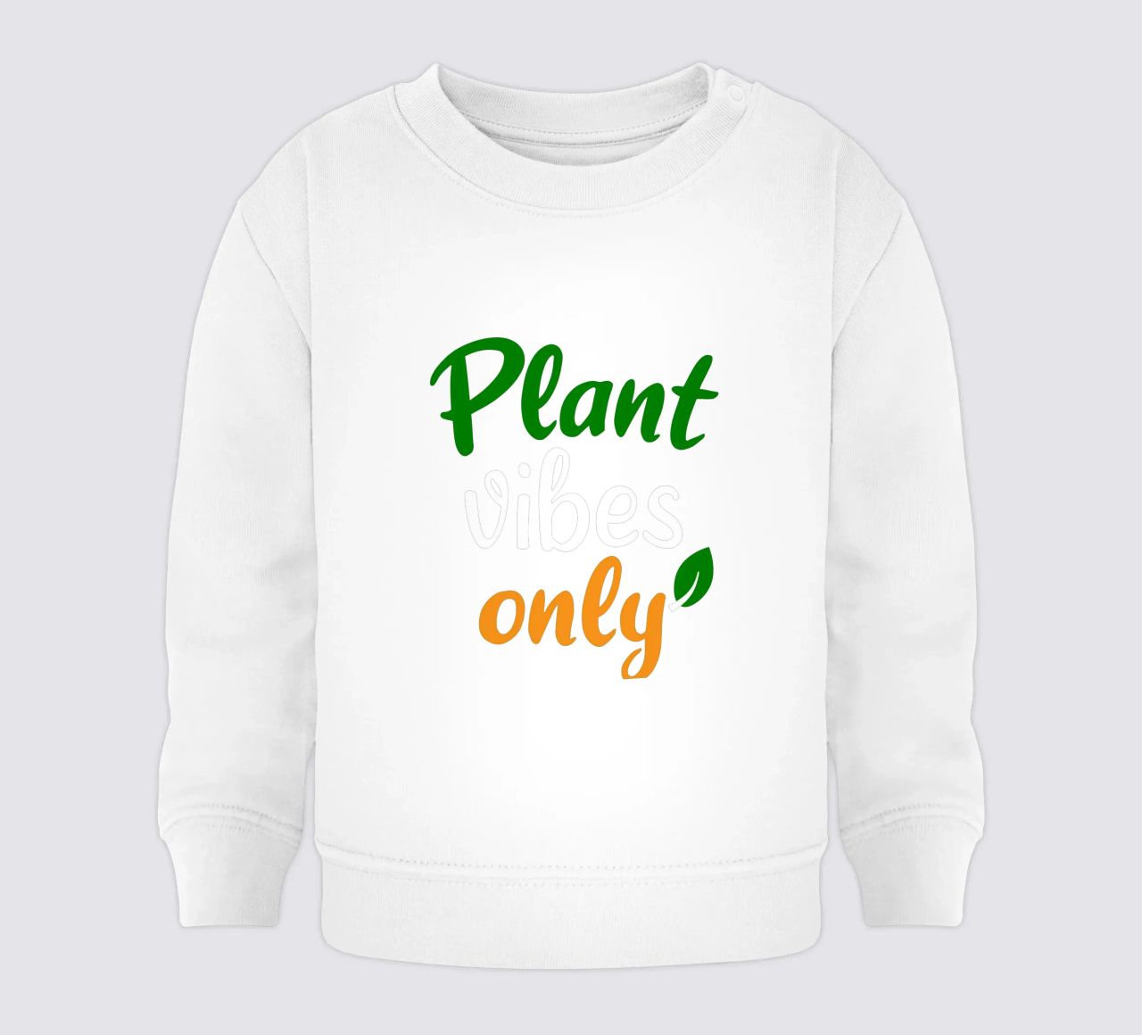 Plant vibes only felpa neonato da mygreenvalue