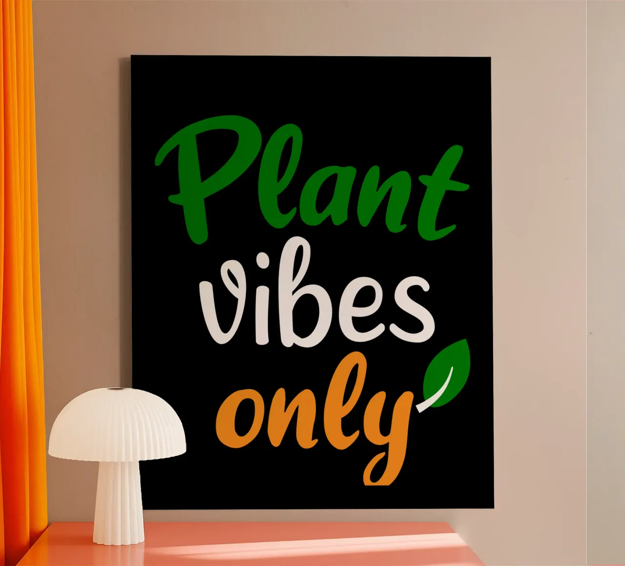 Plant vibes only tela con Cornice a cassetta da mygreenvalue