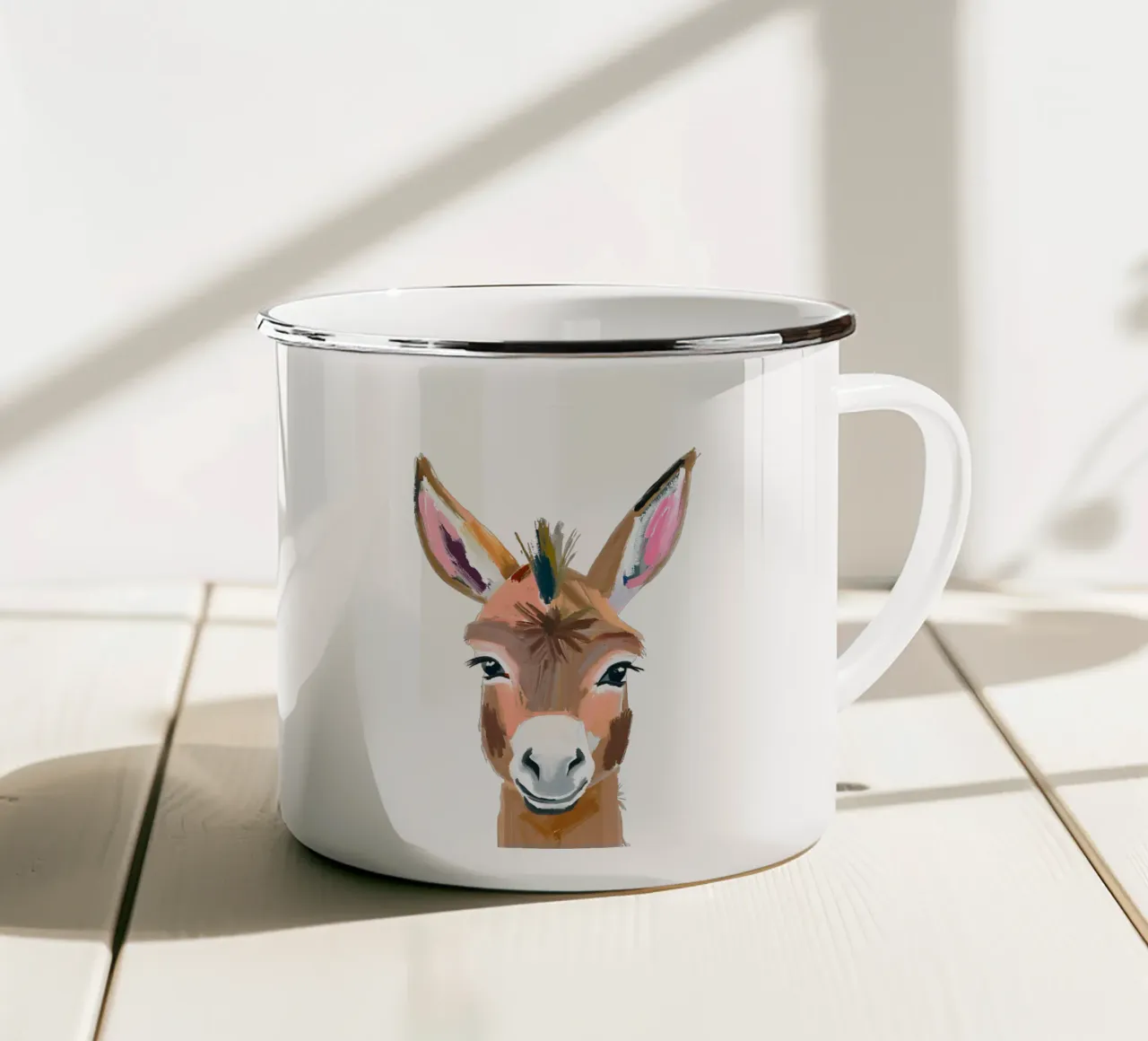 Kleiner Esel tazza in smalto da Ohkimiko