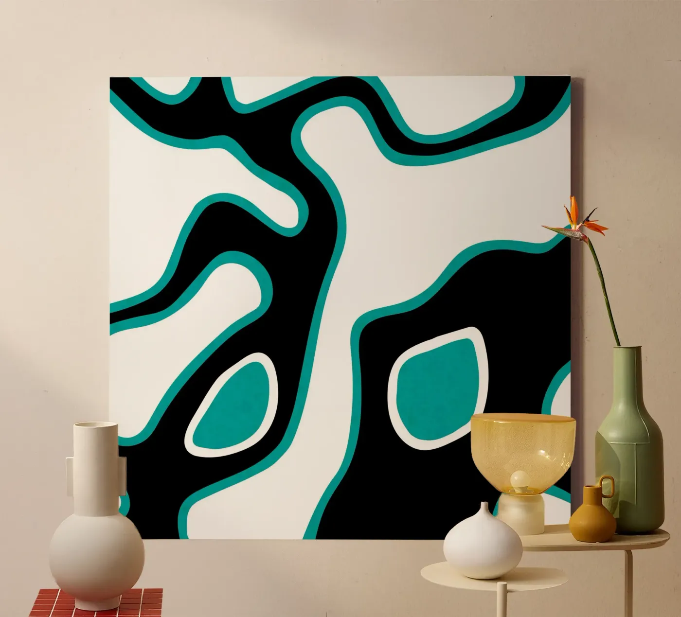 AA5 canvas van shellybremmer -swirls