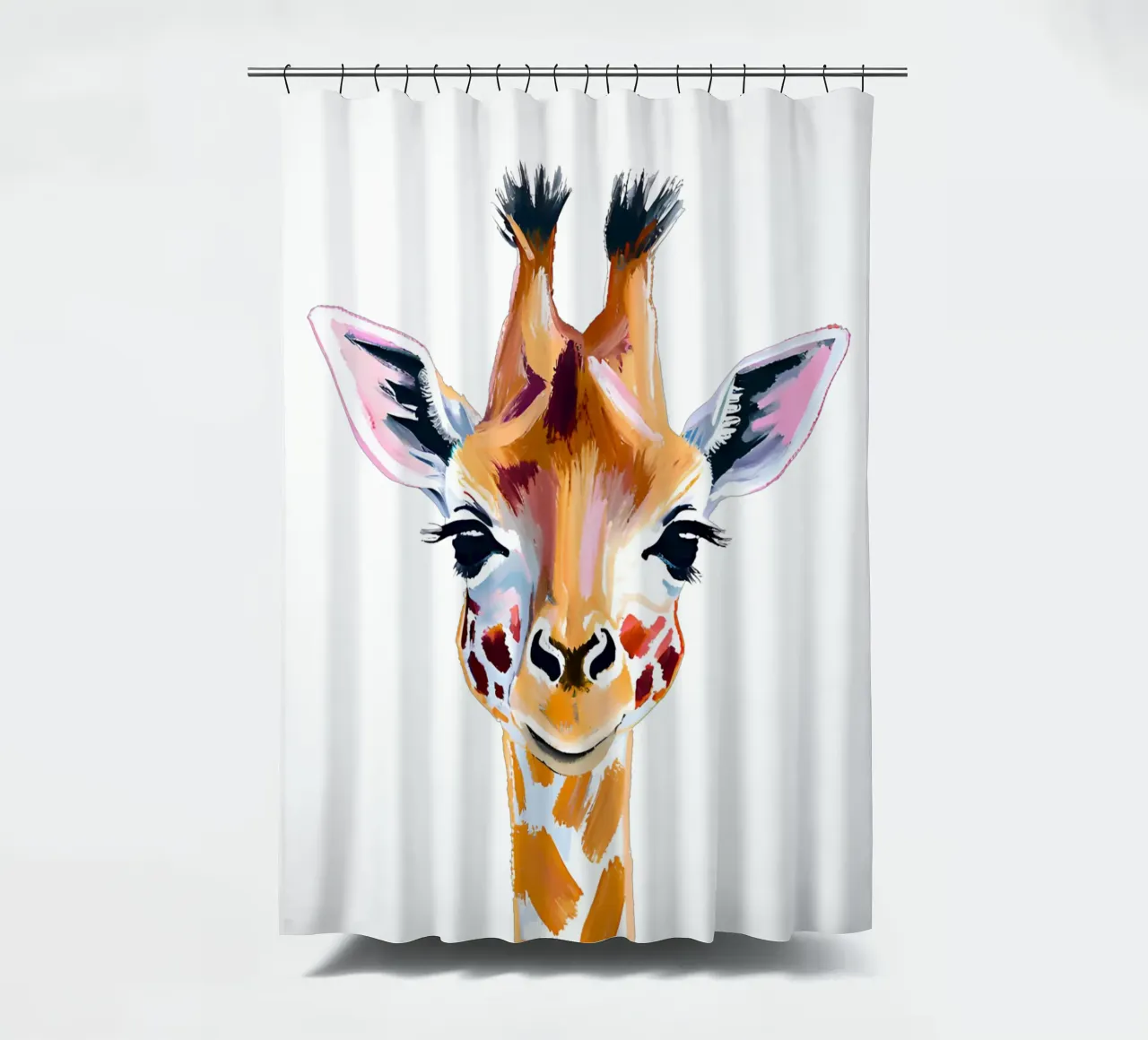 Kleine Giraffe shower curtain by Ohkimiko