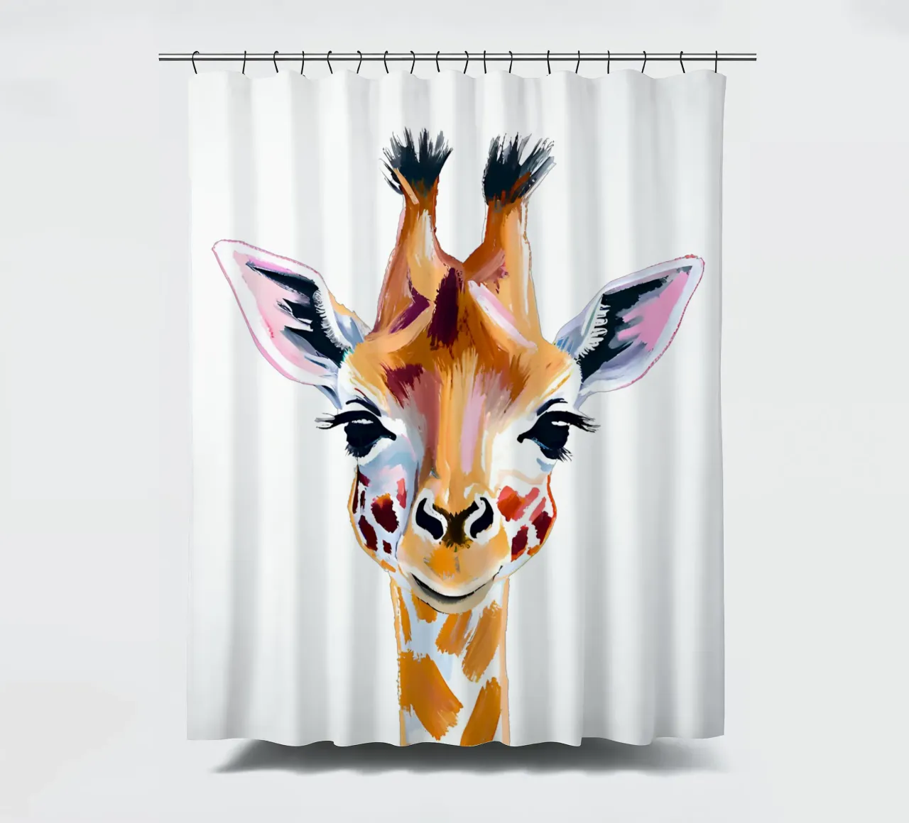 Kleine Giraffe shower curtain by Ohkimiko