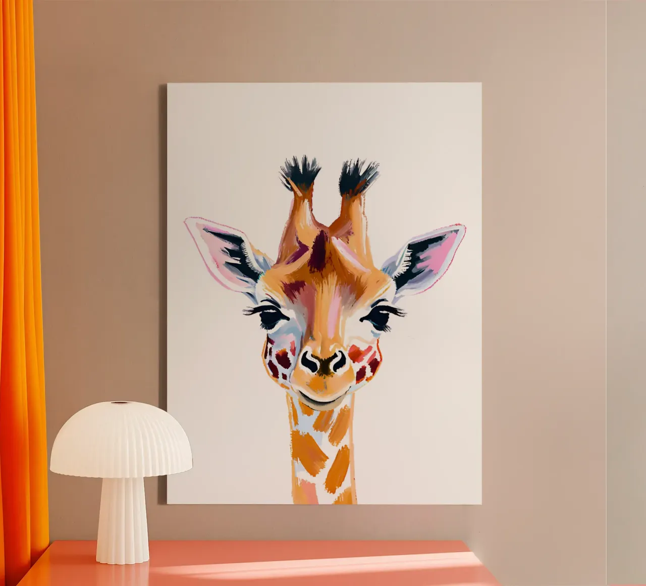 Kleine Giraffe canvas by Ohkimiko