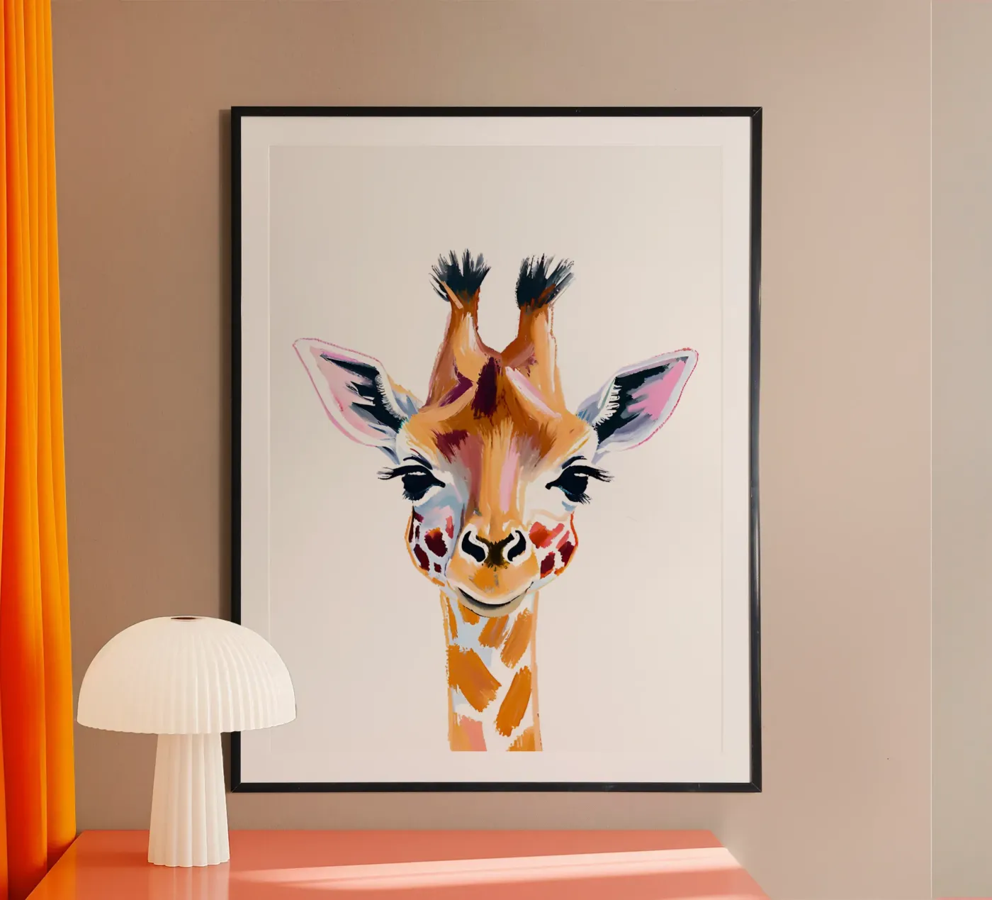 Kleine Giraffe poster da Ohkimiko