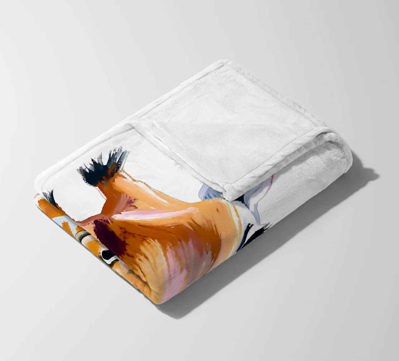 Kleine Giraffe fleece blanket by Ohkimiko