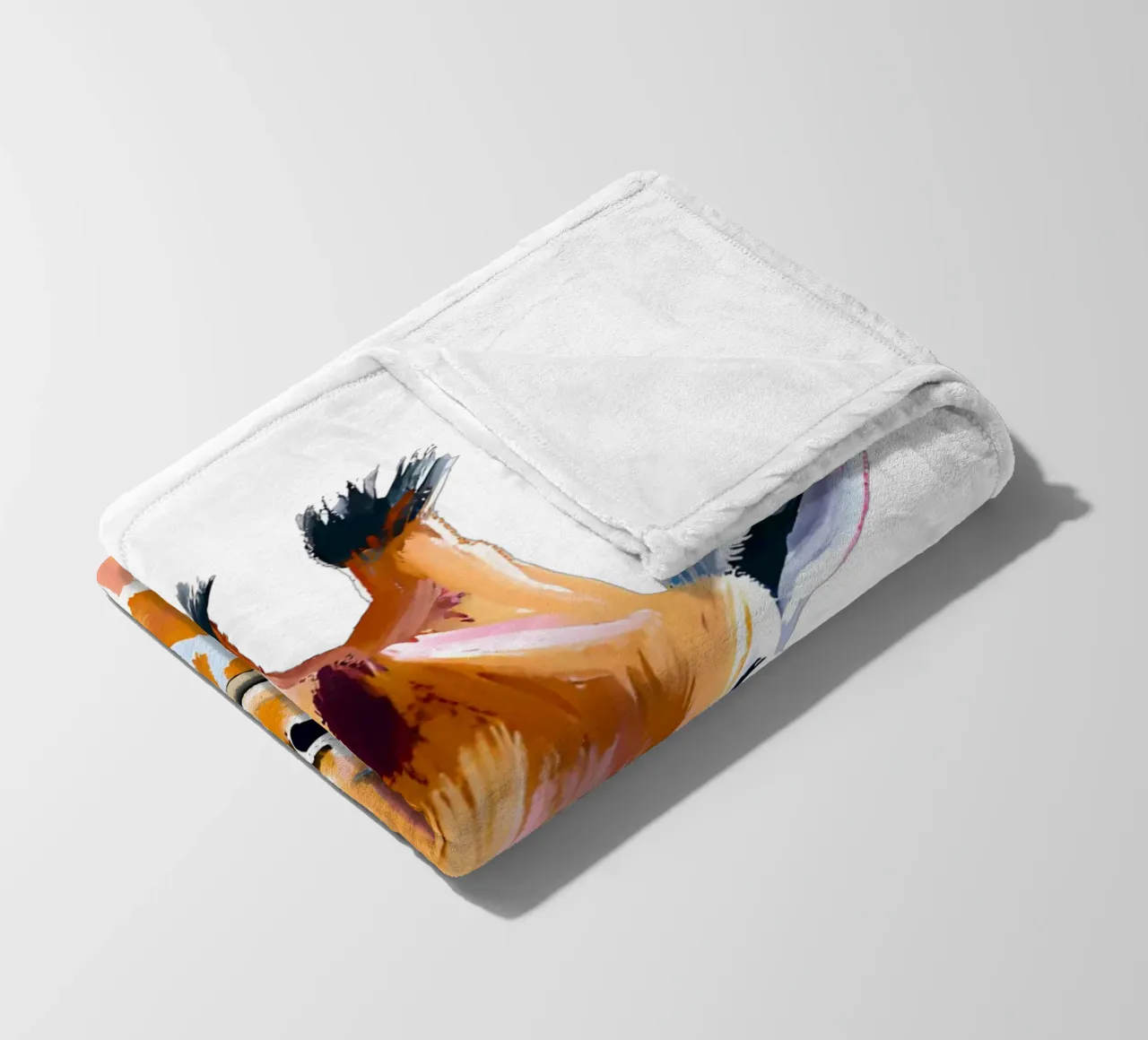 Kleine Giraffe fleece blanket by Ohkimiko
