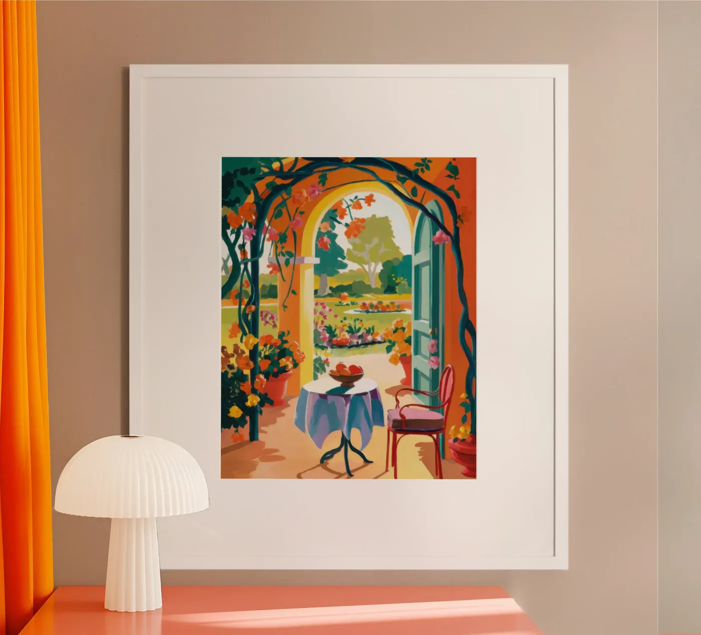 Mediterrane rust poster van Bare Art