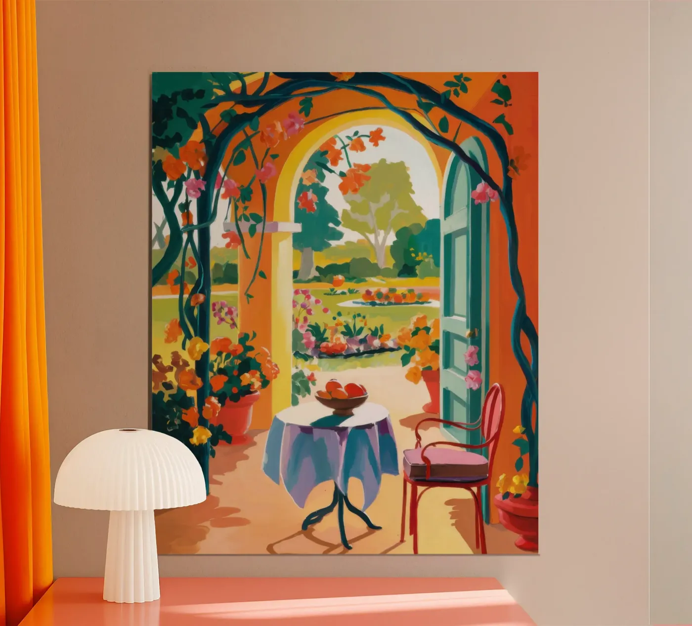 Mediterrane rust poster van Bare Art