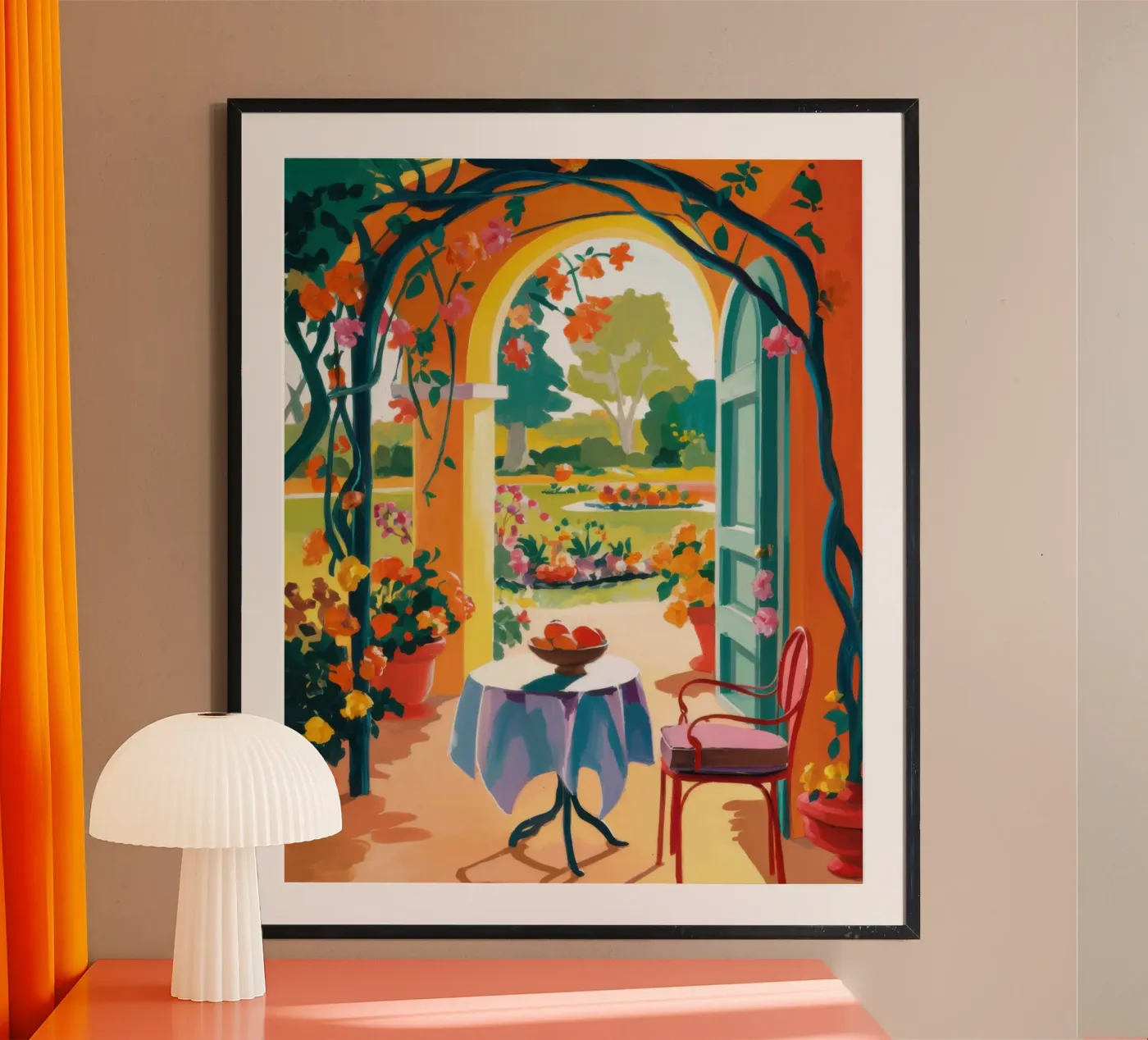 Mediterrane rust poster van Bare Art