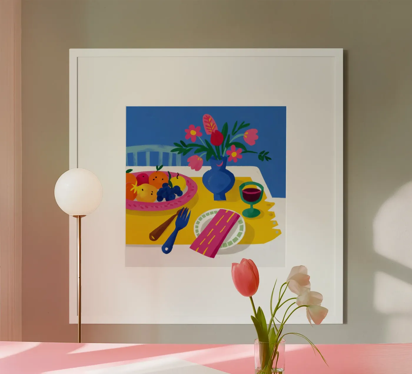Vibrant Table Serenity poster by Bare Art