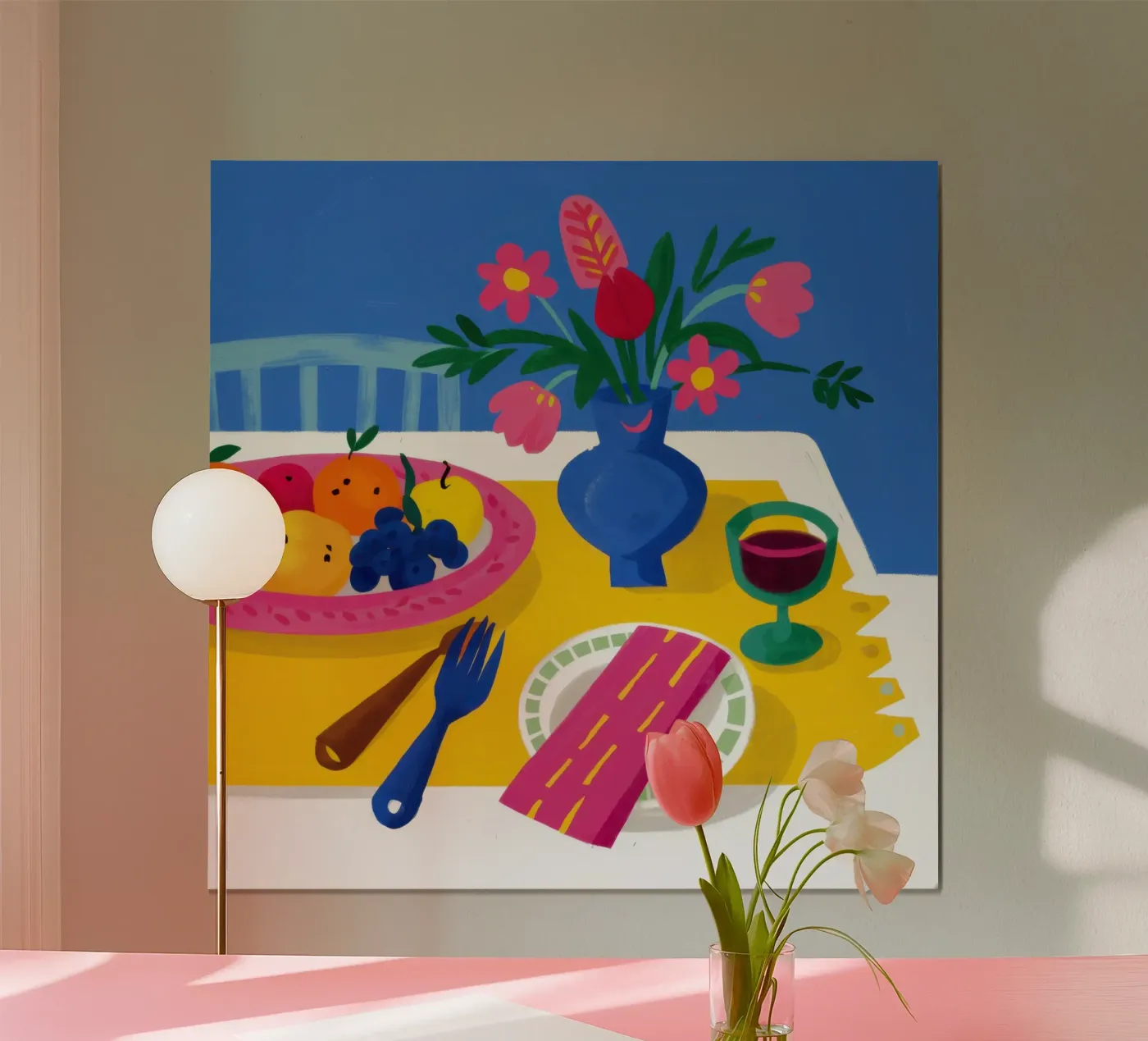 Vibrant Table Serenity poster by Bare Art