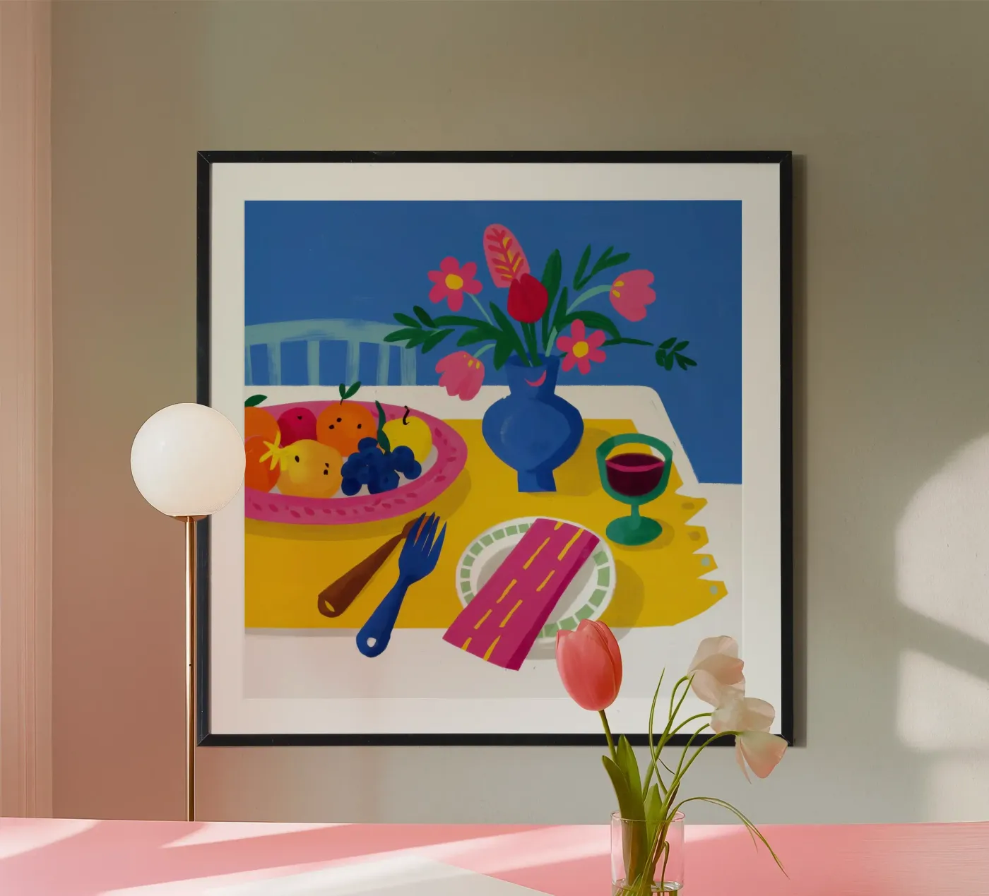 Vibrant Table Serenity poster by Bare Art
