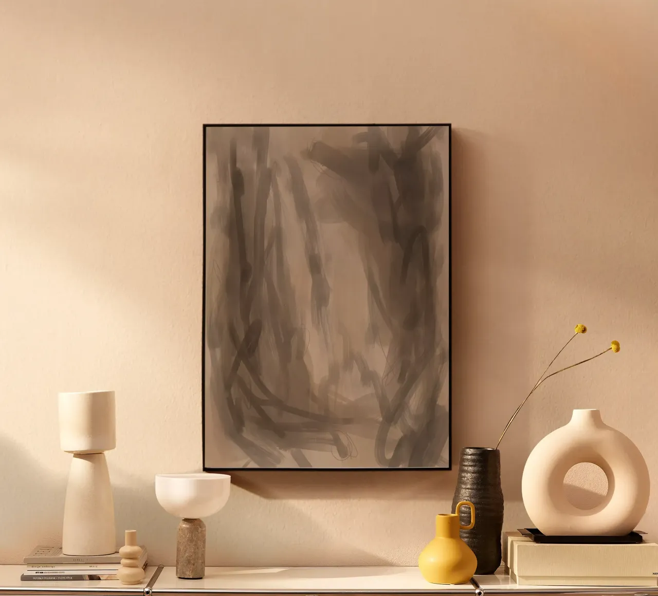 Spontaniteit acryl van Studio B