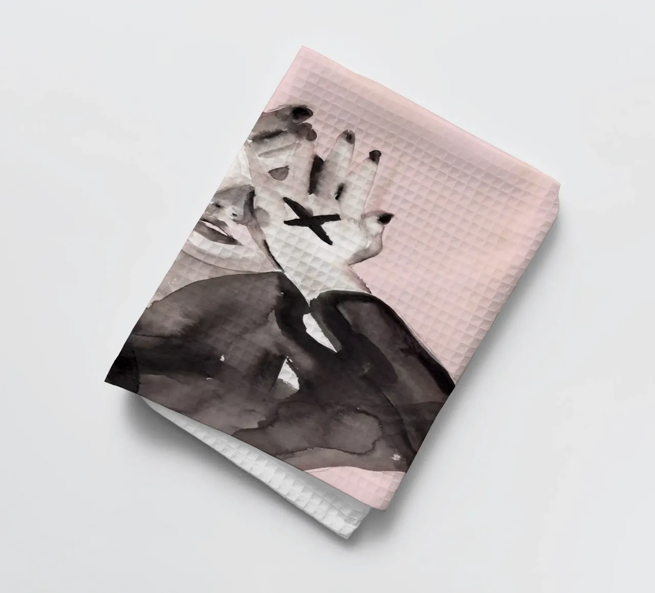 Make me Wanna in Pink theedoek van Victoria Verbaan