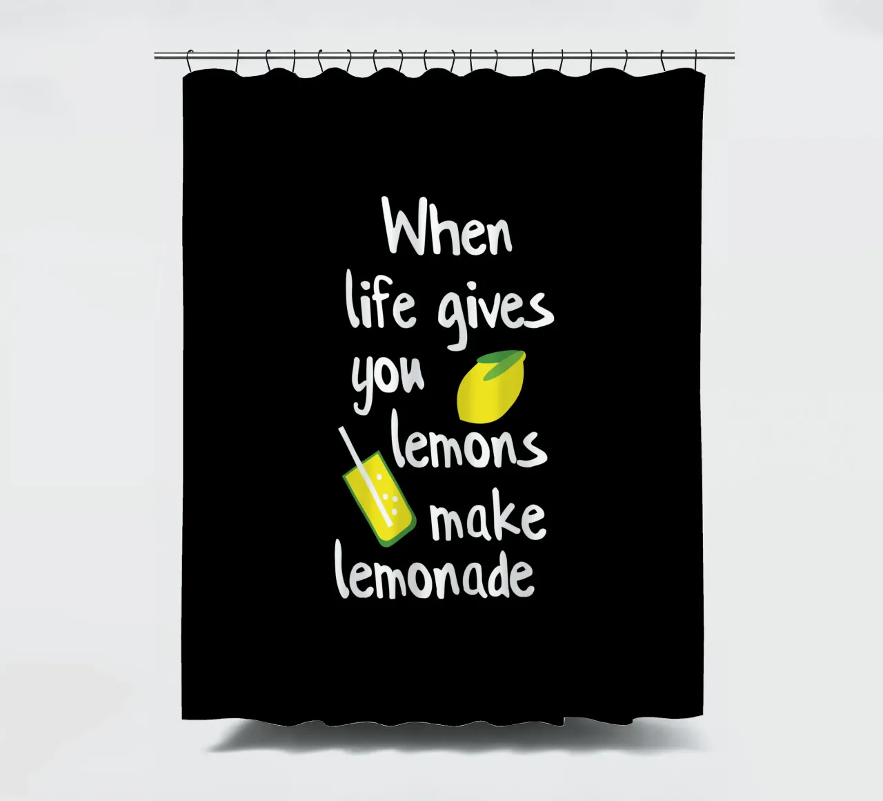 when life gives you lemons make lemonade rideau de douche de mygreenvalue