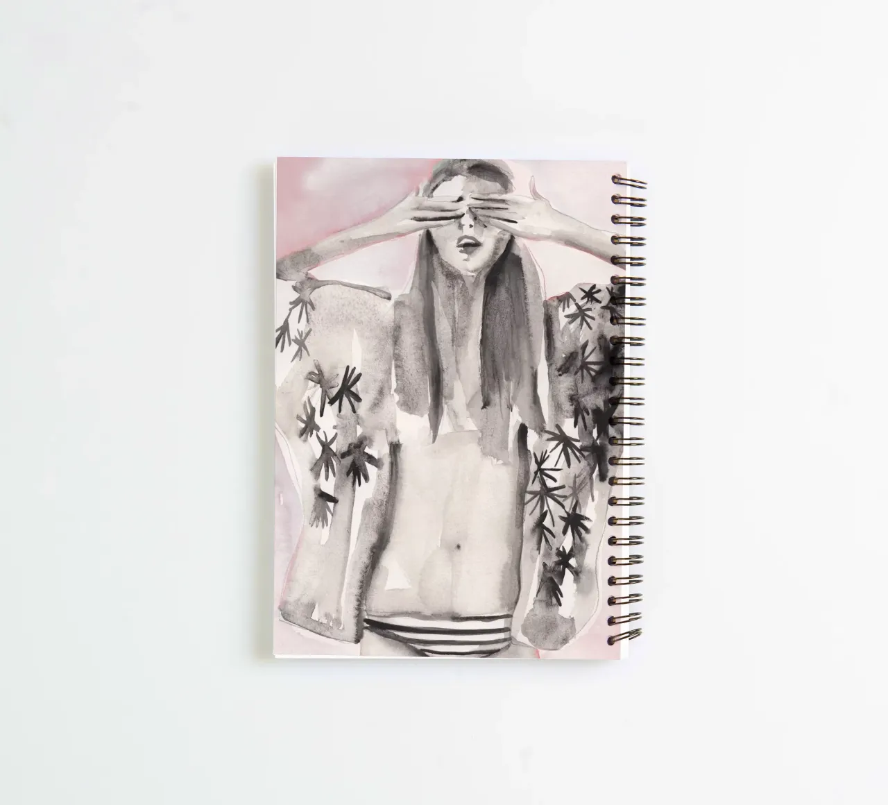 Kitty in Mink spiral notebook by Victoria Verbaan