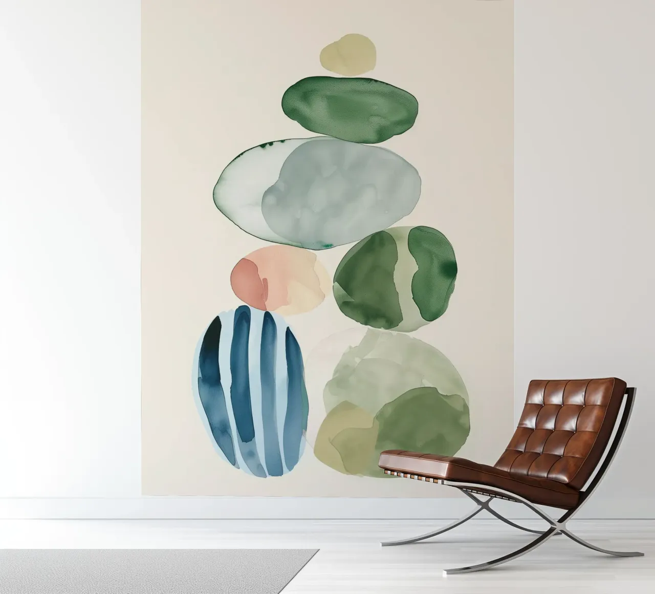 Organic Stack fotobehang van softsoul