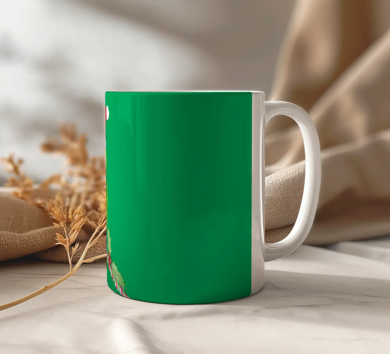Pappagallo amazzone in stile natalizio tazza in ceramica da BwiseLizzy