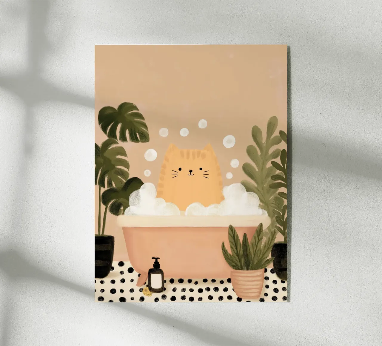 Bubble Bath Cat plexiglass da Lille Verden