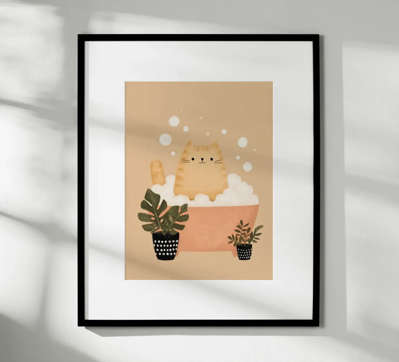 Bubbelbad Kat poster van Lille Verden