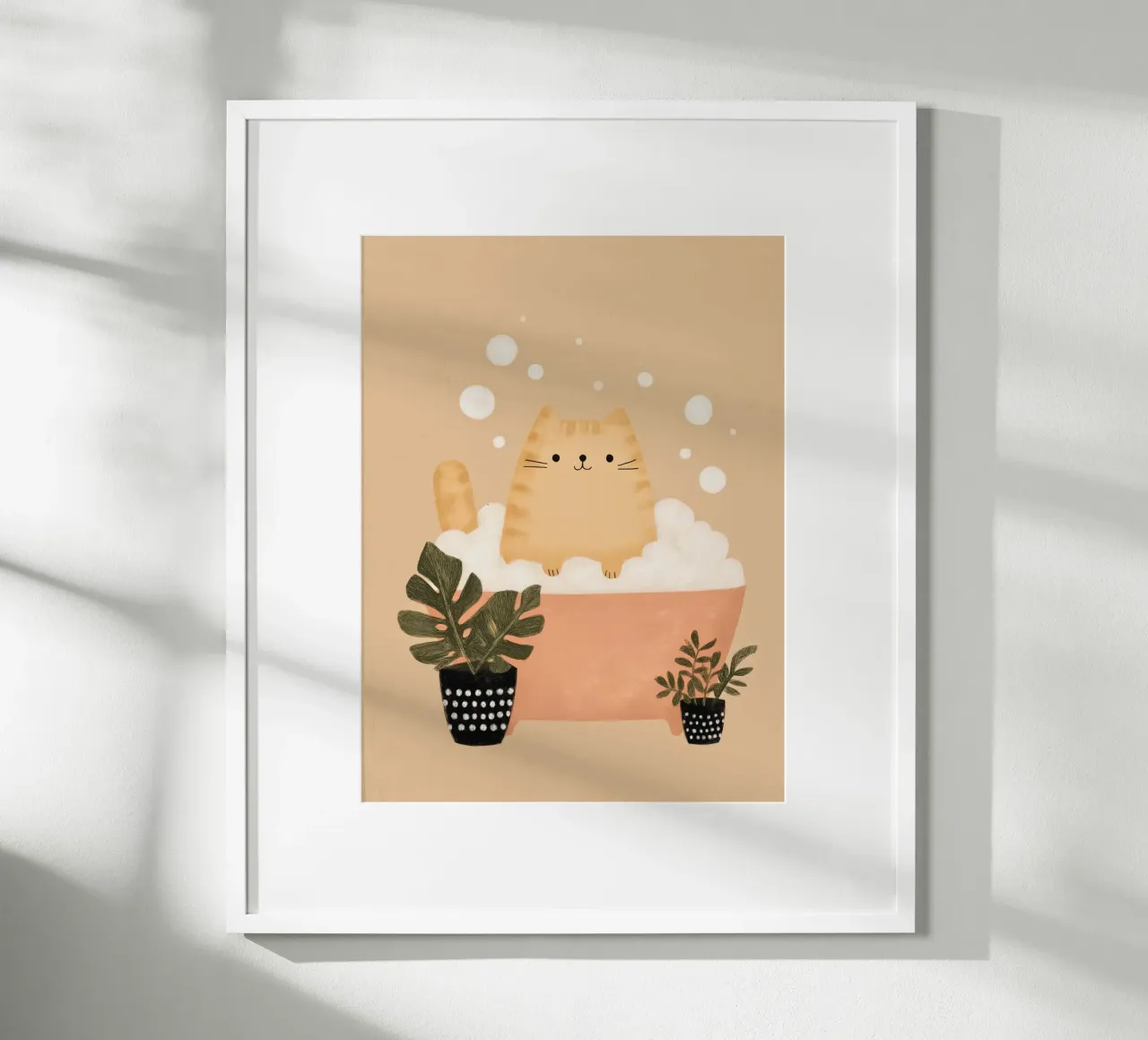 Bubbelbad Kat poster van Lille Verden