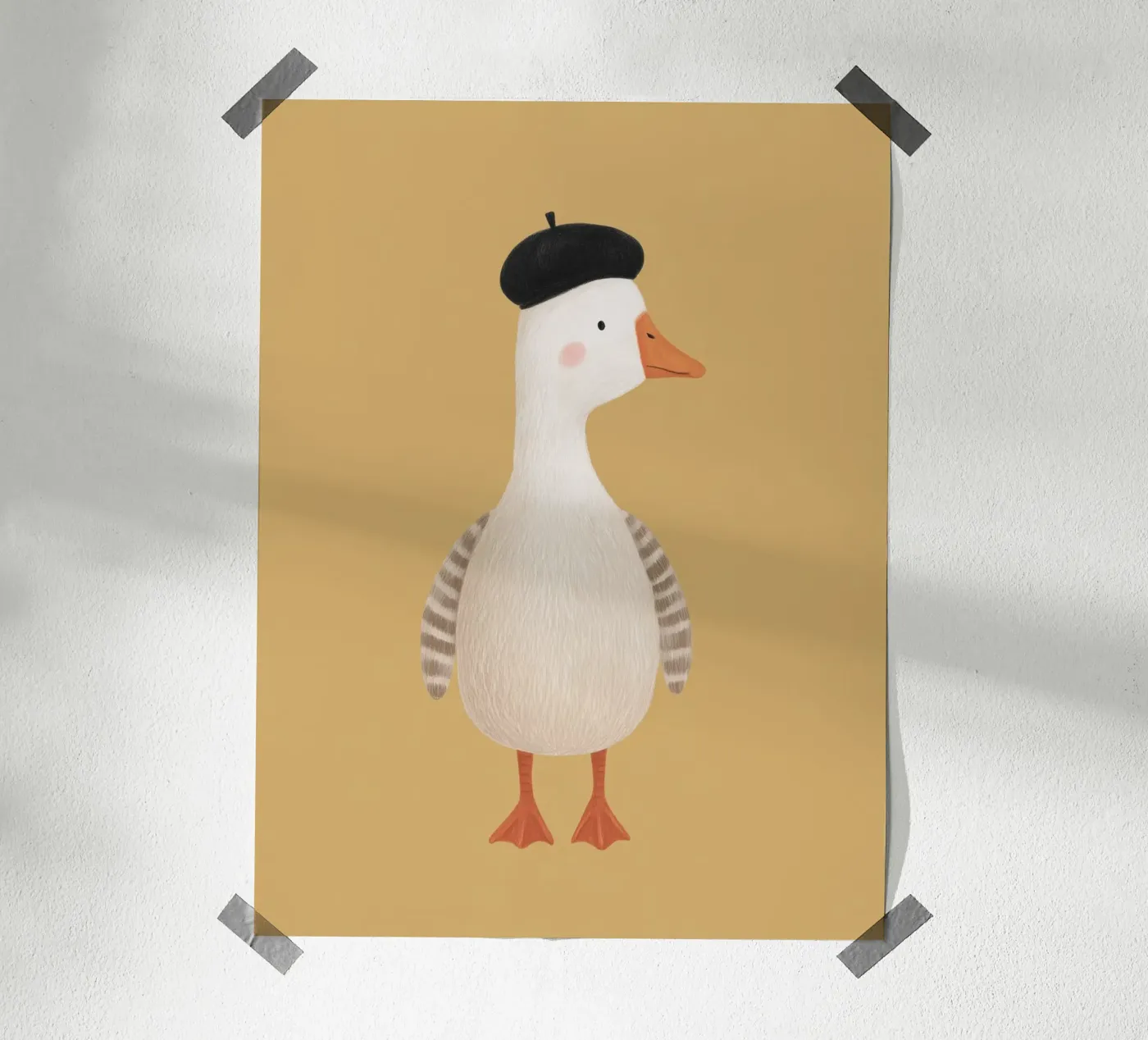 Oca con berretto poster da Lille Verden