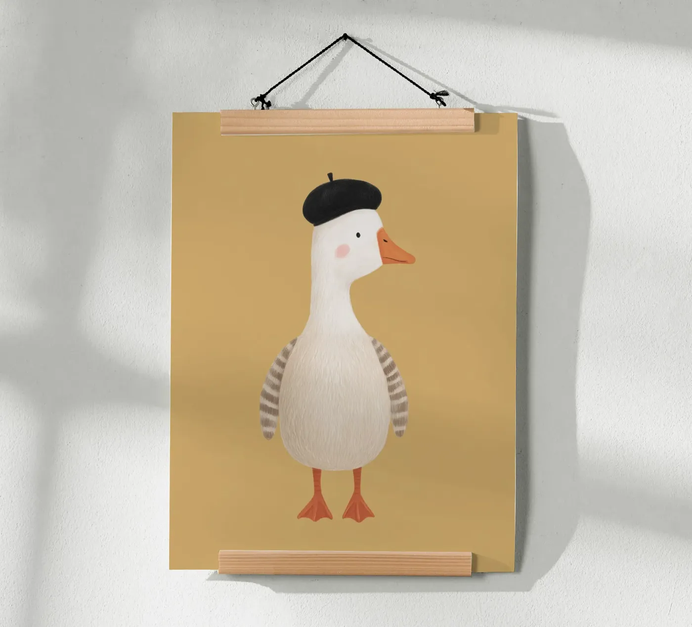 Oca con berretto poster da Lille Verden