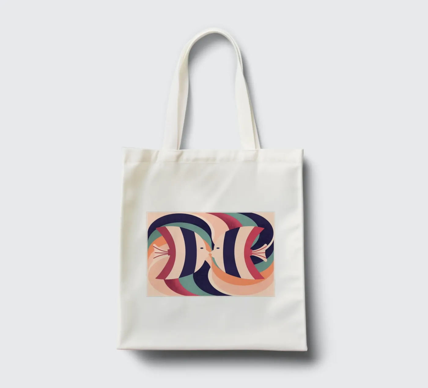 Zwei Fische Jutebeutel von Gaite