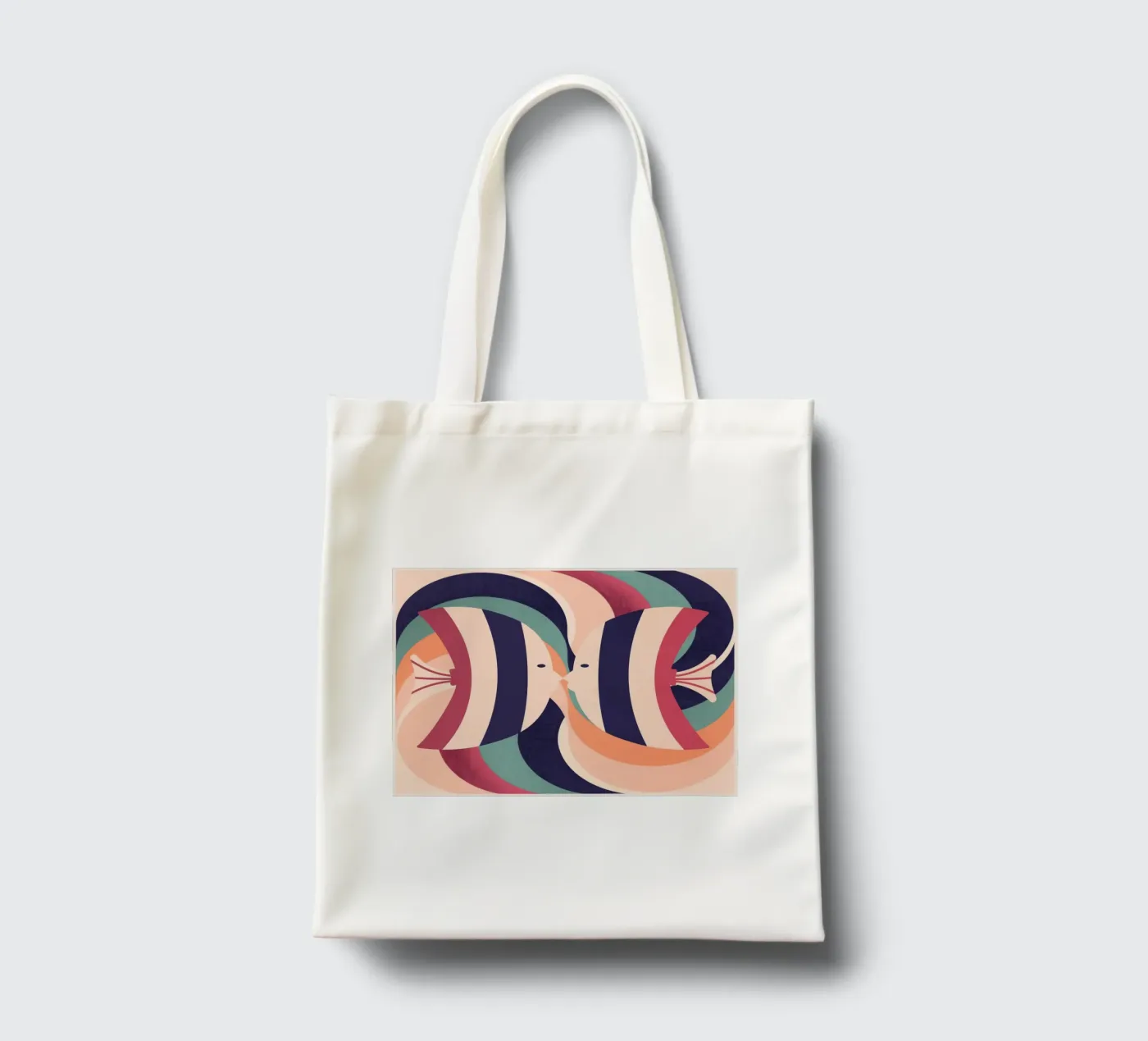 Zwei Fische Jutebeutel von Gaite