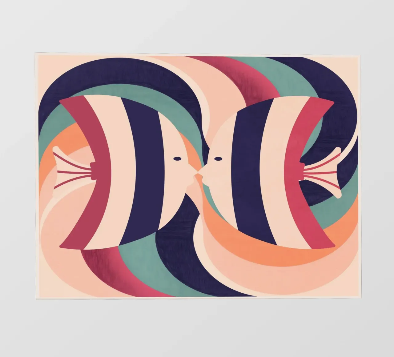 Two Fish fotobehang van Gaite