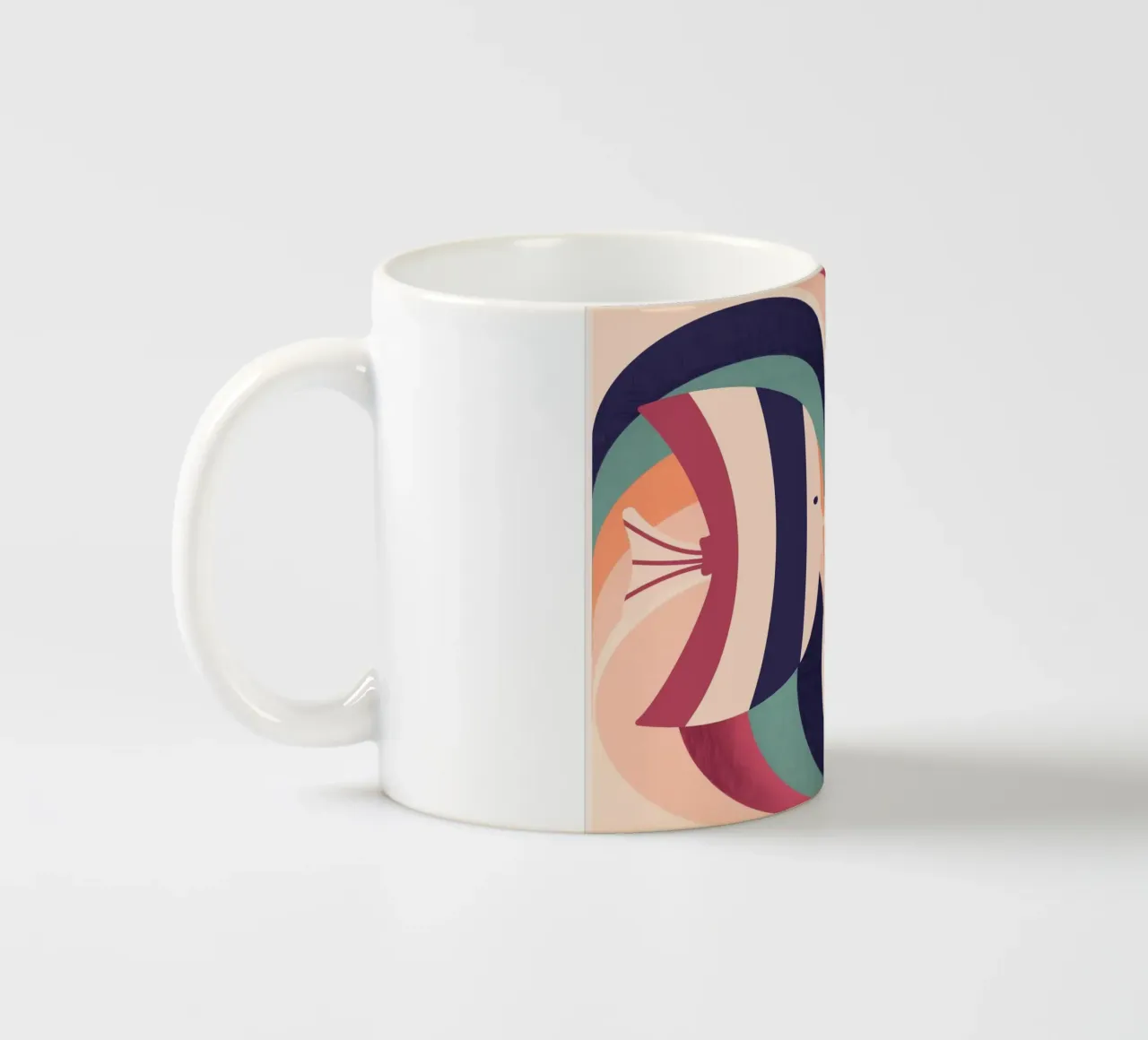 Two Fish ceramic mug by Gaite