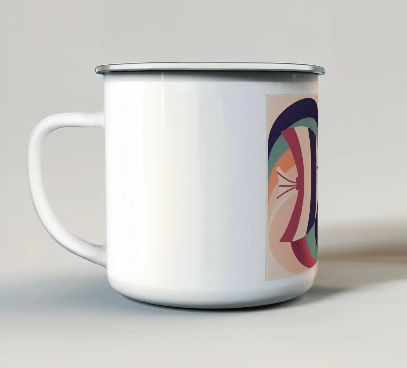 Two Fish enamel mug by Gaite