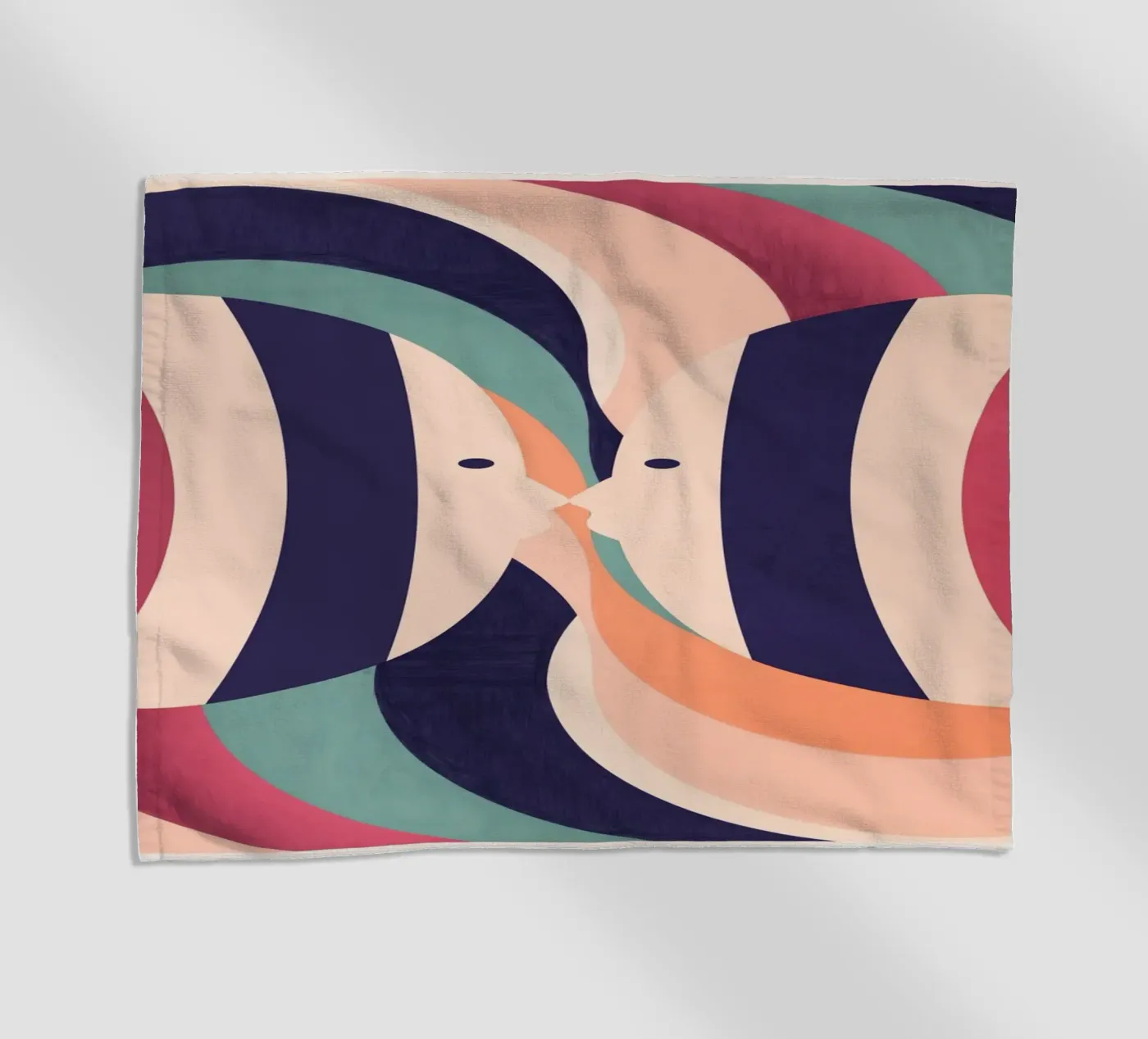 Two Fish beach towel by Gaite